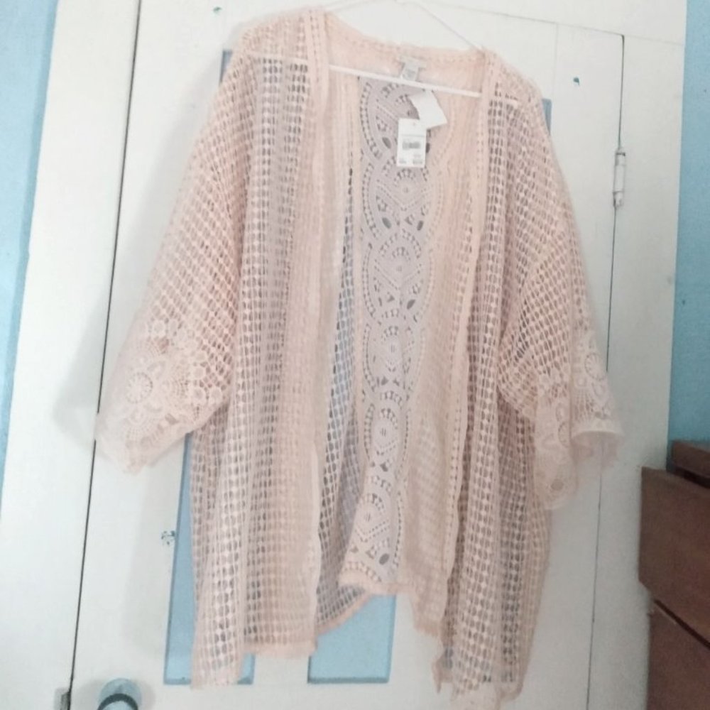 PASTEL PLUS SIZE LOLITA FEMININE PINK SHAWL